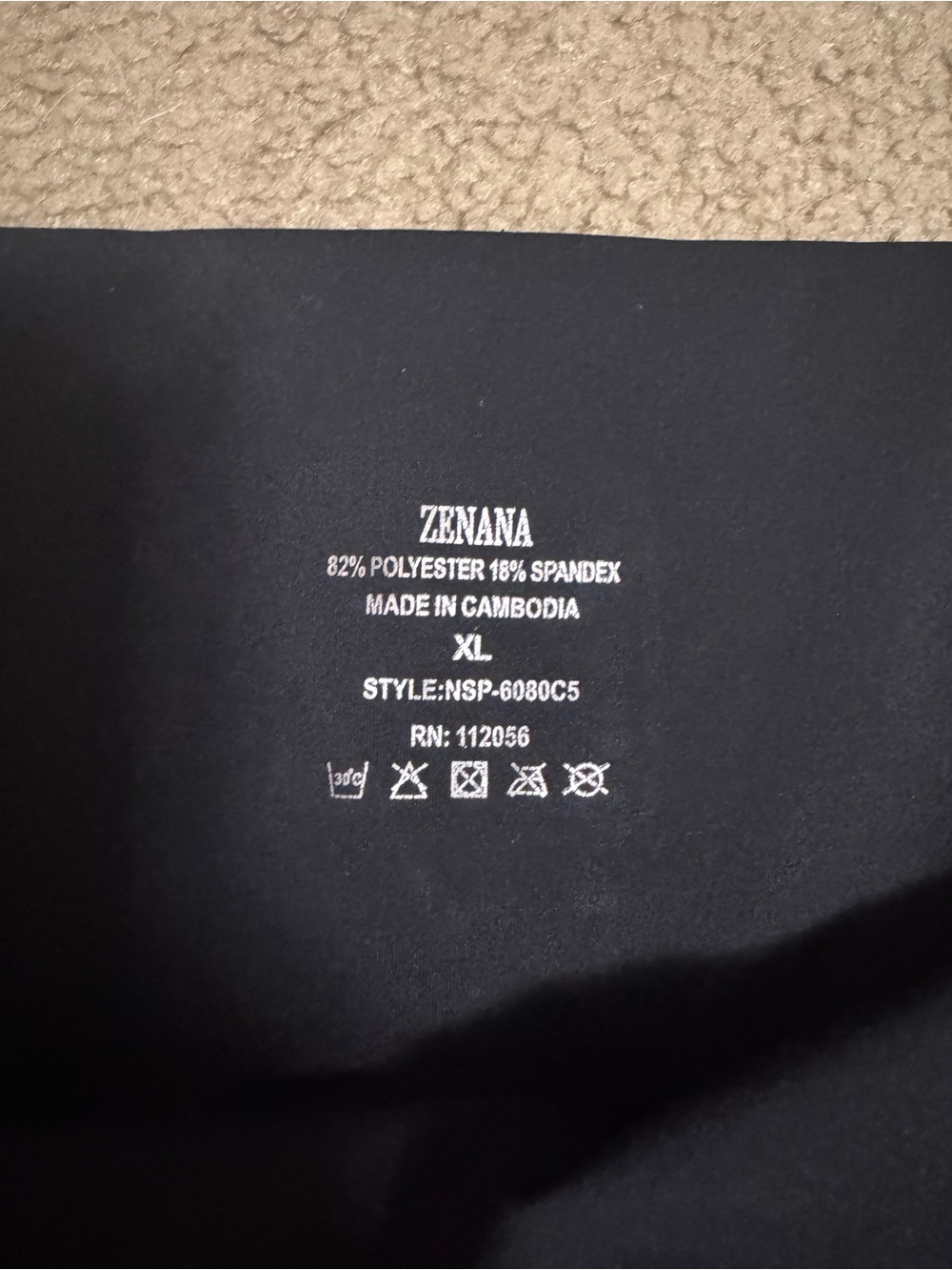 3/$15 Zenana High-Waist Black Active Leggings - Picture 2 of 3